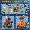 Halloween Gifts Small Particle Building Blocks, Pumpkin Houses Ghost Houses, Scene Building Blocks, Children's Intelligence Development, Assembly Toys