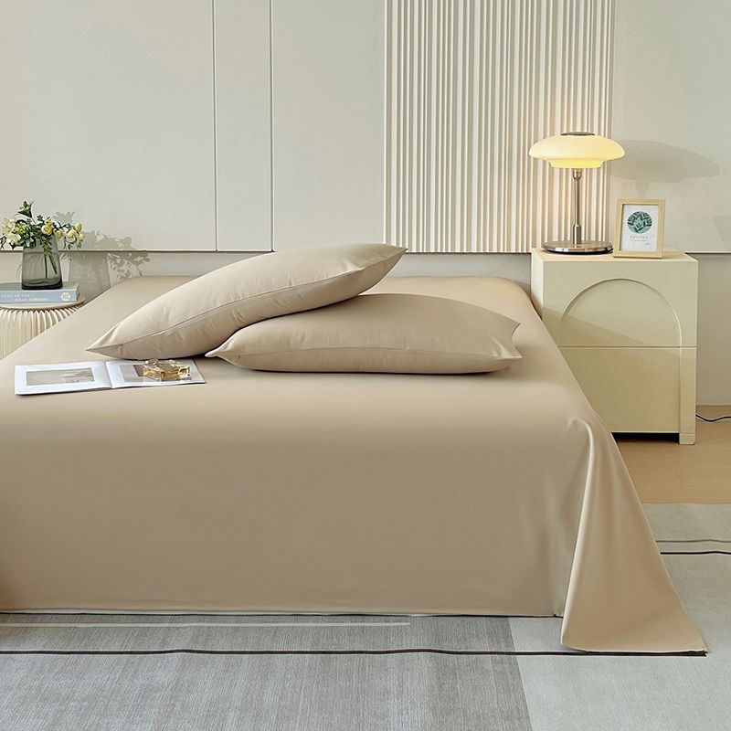 Bed Sheet Ins Style Thickened Solid Color Machine Washable Bedding