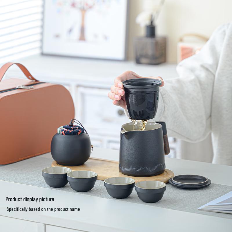 Chaxun Black Pottery Quick Guest Tea Set