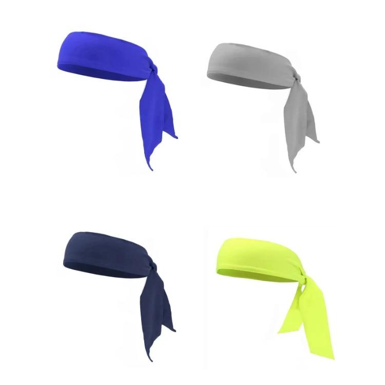 Elastic Sports Ribbon Pirate Sweatband for Tennis Unisex Men Women Teens Headband Gym Fitness Yoga Hair Bands Athletic Headwear