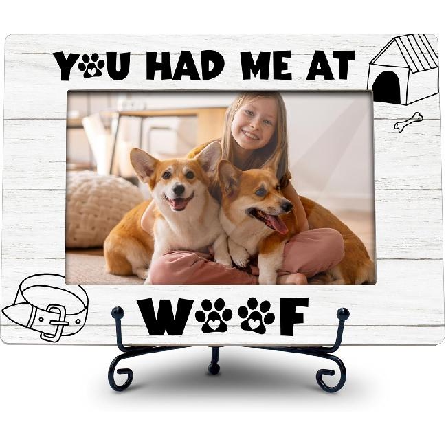 Dog Memorial 4x6 Picture Frame - Pet Loss Gifts Dog Frames, Pet Bereavement Gifts, Dog Lover Dog Owner Gift Photo Frame for Wall and Tabletop Display