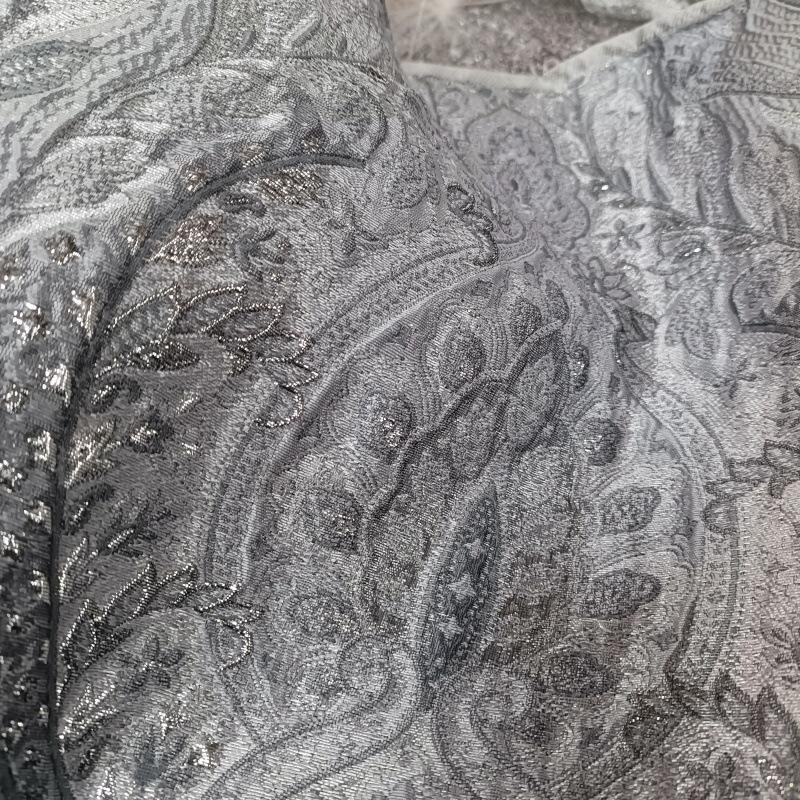 Wide 140cm Court-style Glittering Gold Thread Three-dimensional Fabric Textured Embossed Jacquard Fabric DIY Dress Coat Designer