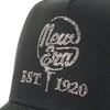 New Era Golf Cap with FREE GF 940AF BL RHINESTONE Rhinestones, Black,