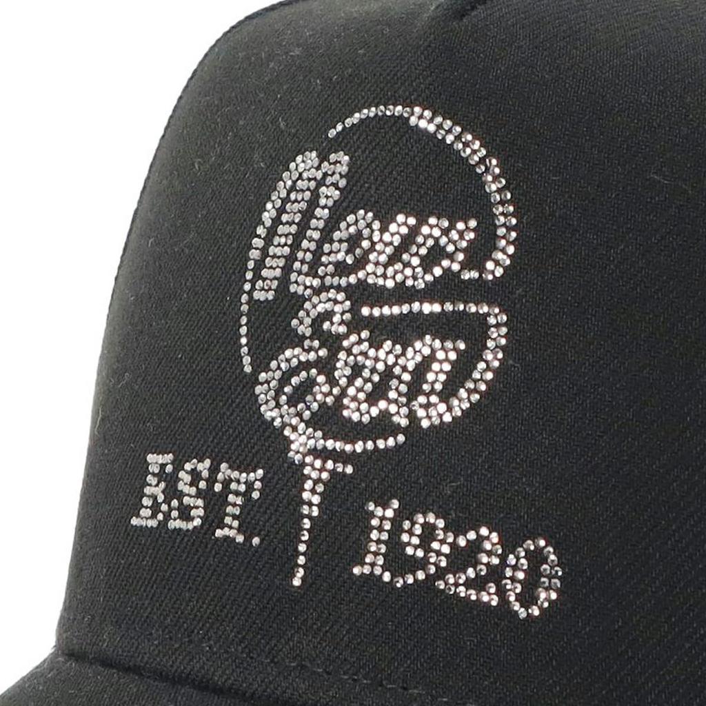 New Era Golf Cap with FREE GF 940AF BL RHINESTONE Rhinestones, Black,