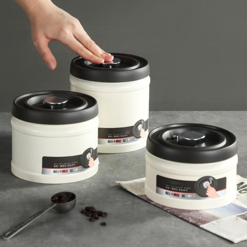 Vacuum Container for Food Preservation Modern Vacuum Seal Freshness Container Large Canister Home Organizations