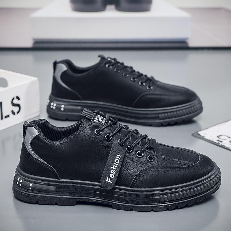 Spring Autumn Mens Casual Shoes Thick Sole Non-slip Brand Male Footwear Cool Young Man Street Style Breathable Mesh D055
