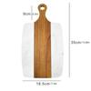 Acacia Wood Marble Splicing Style Cutting Board Serving Board for Steak Fruits With Handle Non-Slip Cutting Board for Kitchen