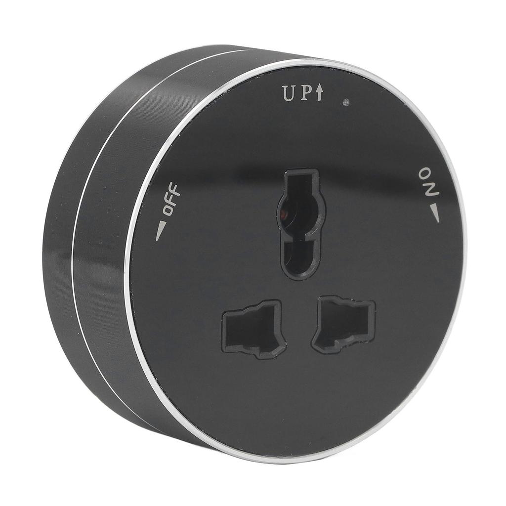 Abnehmbare Stromschienensteckdose Kabellos Wasserdicht Modern Rund Elektrischer Steckeradapter mit Anzeige