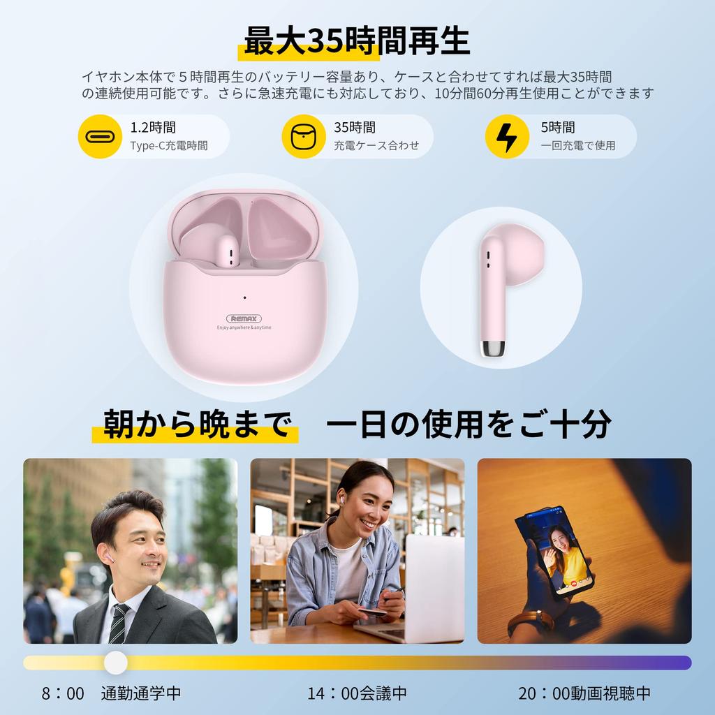 Bluetooth bluetooth wireless bluetooth instant low sound AAC bluetooth 35 hours of music IPX7 one left and right separated volume Adjustment [Latest