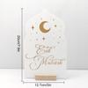 Reusable Acrylic Ramadan Calendar Board & Wooden Base ,2026 Eid Mubarak Table Decoration,Ramadan Kareem Party Supplies