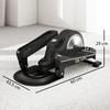 Under Desk Elliptical Machine with LCD Monitor, 8 Adjustable Magnetic Resistances for 2-in-1 Seat & Stand Up Exercise