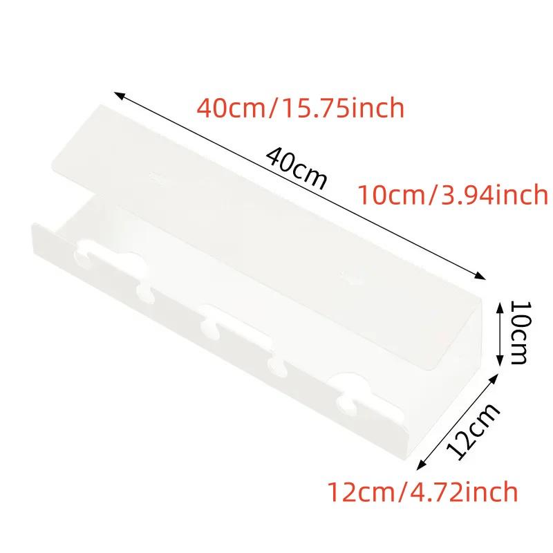 Kabelhåndtering under skrivebord Kabelbrett under skrivebord med klemme Strømskinne Ledningsholder Ingen boring Solid Romslig forsyninger