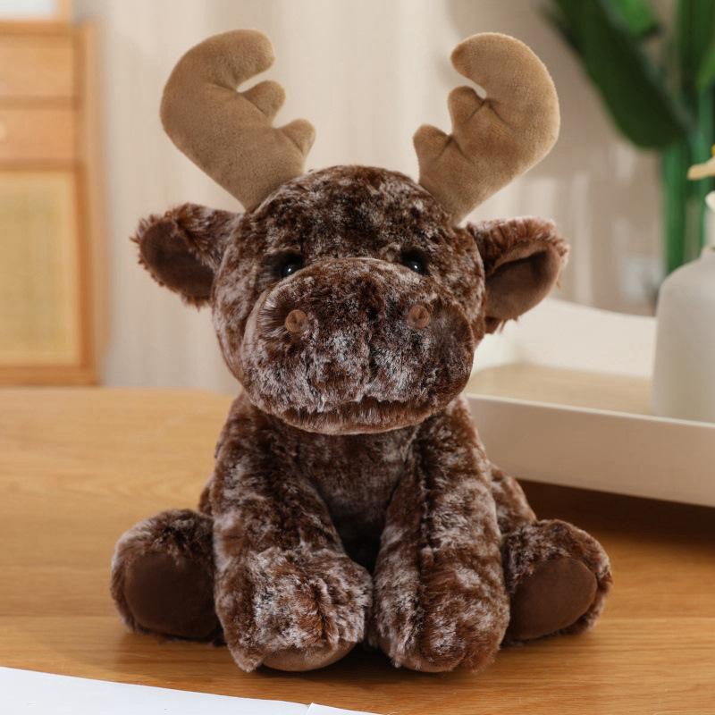 Elefante seduto simulato bambola panda giocattolo di peluche bambola tigre giraffa bambola calmante per bambini
