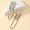 Korean Retro Heart Earrings: Trendy Punk Tassel Studs for Women