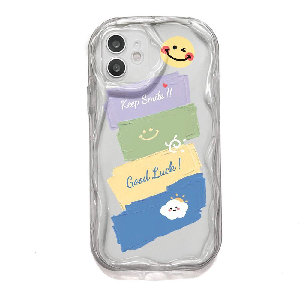 Keep Smile For iPhone17promax Phone Case Apple 16 Cream Wave 14/13 Soft Case 15