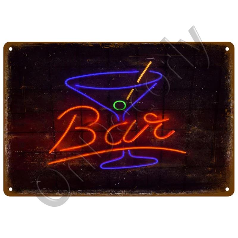 Metal Sign Whiskey Wine Alcohol Brand Tin Sign Cocktail Poster For Bar Pub Club Man Cave Vintage Drink Beer Wall Decor Art Plate