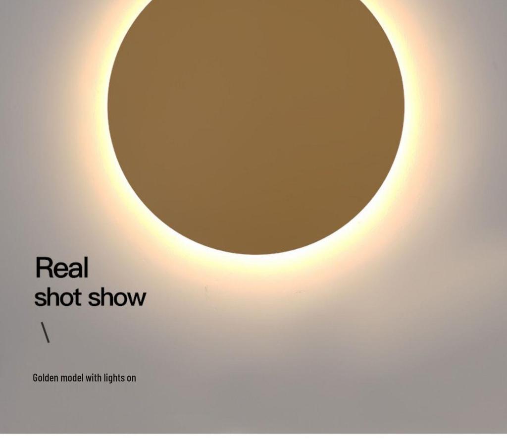 Modern Minimalist Round Wall Lamp for Bedroom and Living Room Decor