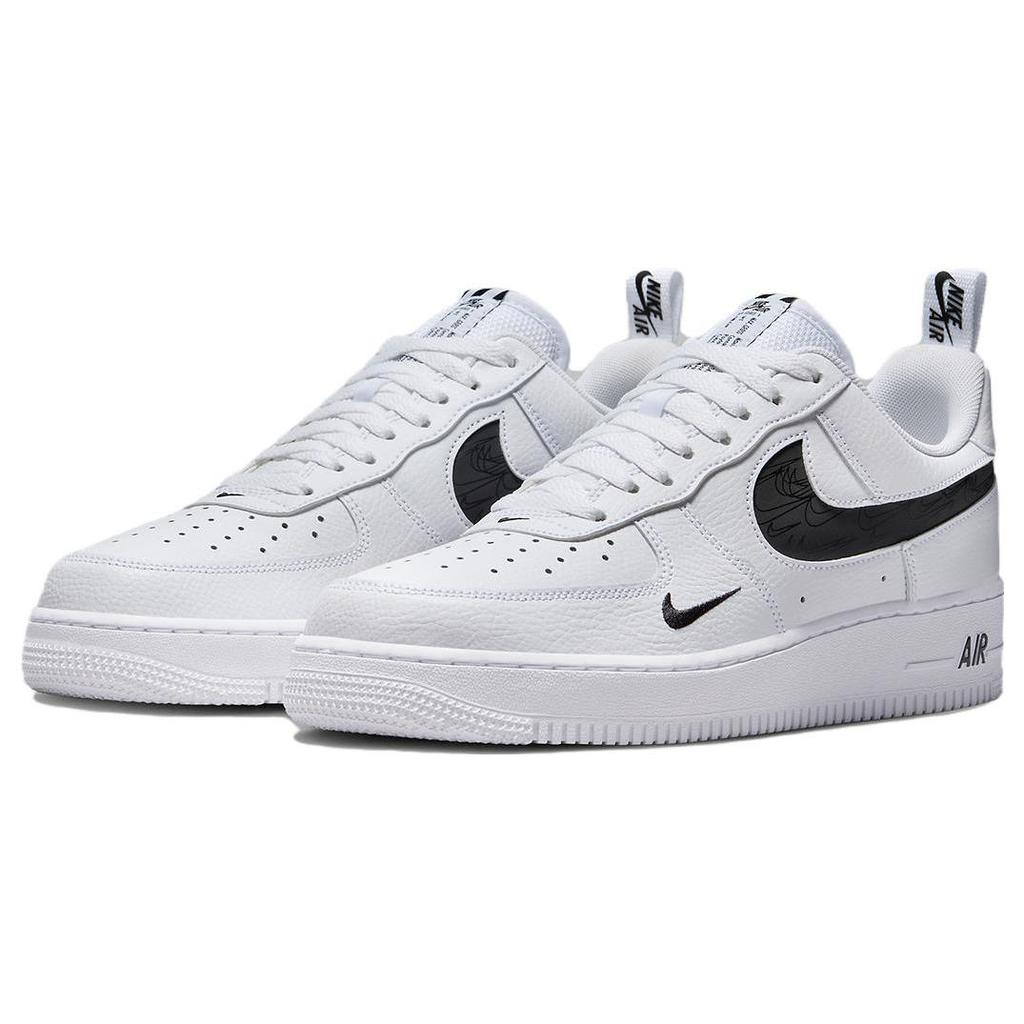 Nike Air Force 1 07 LV8 Reflective Swoosh - White Black FV1320-100