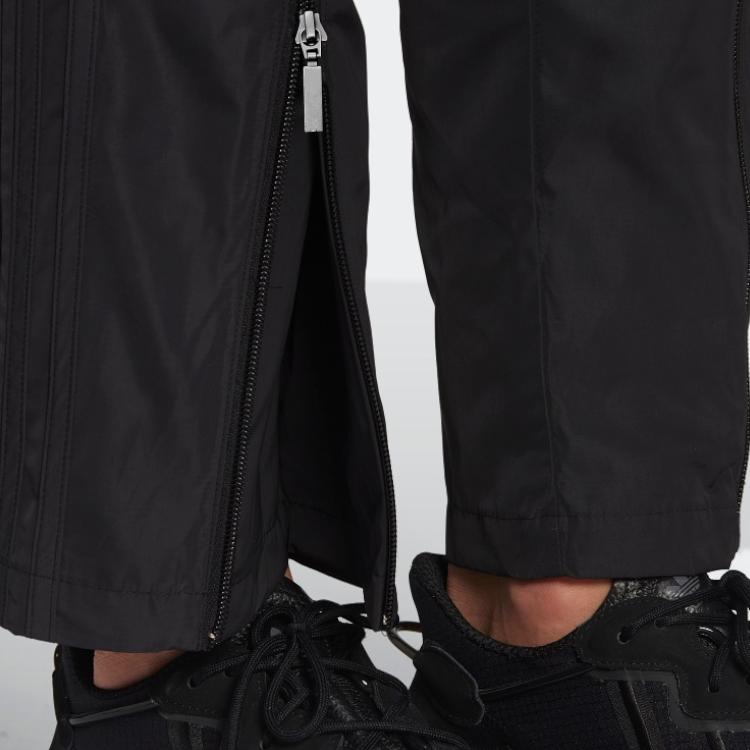Adidas Originals Knitted Sweatpants Women's Black Moderate Straight Fit Pants HF7429