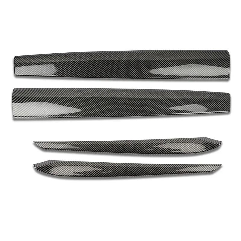 For Tesla Model 3 Model Y Dashboard Panel Stickers Center Console Decor Trim For Tesla Accessories ABS Decals Carbon Fiber Look
