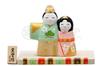 Yakushi Kiln Doll Festival Hina Kinsai Mutsutate Hina Doll Wooden Doll, (with Stand)