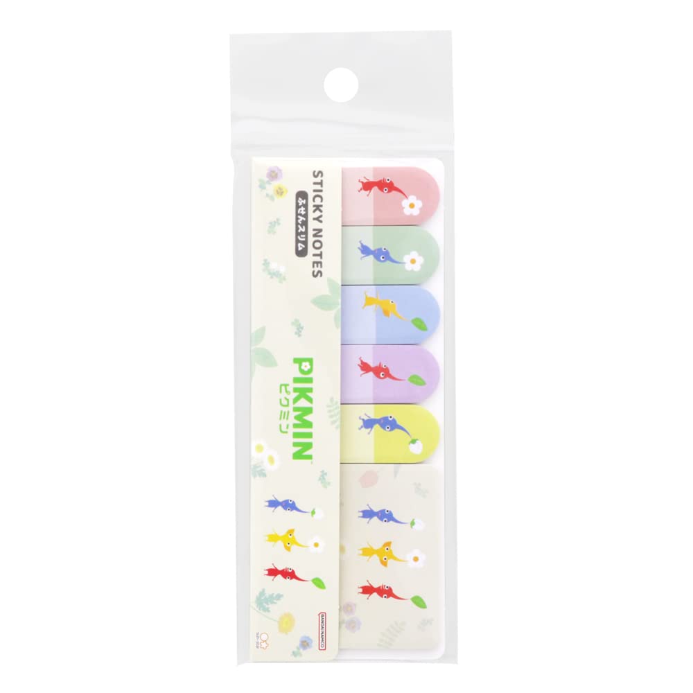 Sunstar Stationery Pikmin Sticky A S2837595 Notes, Slim, Pattern,
