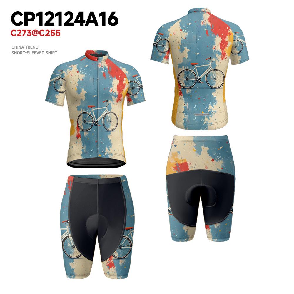 

Креативный узор Джерси для велоспорта на шоссейном велосипеде - Мужской и женский спортивный модный комплект 3XL