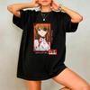 2026 Sommer Neuankunft_ Evangelion Muster Street Style Print Kurzarm T-Shirt Hip Hop Streetwear Top Y2K Gothic Baumwolle Oversized T-Shirts