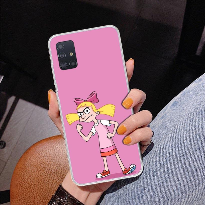 Cartoon Hey Arnold Fondos Phone Case For Samsung Galaxy A52 A32 A22 A12 A51 A31 A50S A30S A20S A10S Note 20 Ultra 10 Plus S10 A7