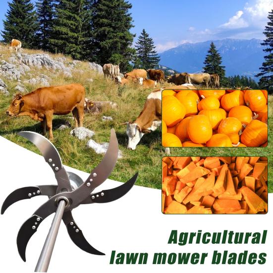 Rustfrie gressklipperblader for elektrisk drill Justerbar diameter Gressklipper Erstatningssett Rustsikker Skarp Grønnsakskuttersett