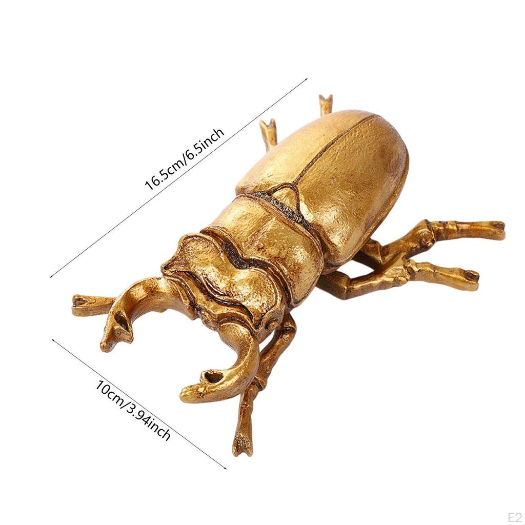 Insektstaty Harts Djurskulptur Gåva Bordsdekoration Tehusdjur Miniatyrfigur för Öppen spis