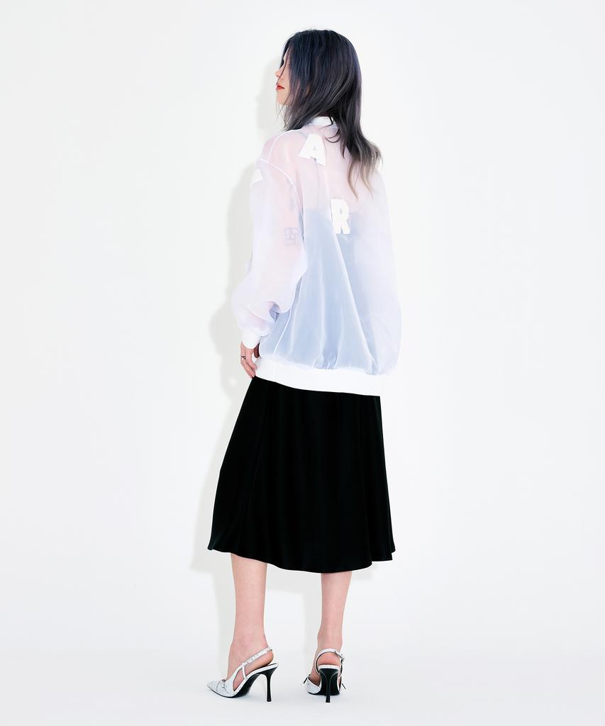 Wordog Bias-Cut Acetate Drift Slit Dress Black