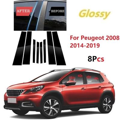 Dekorační lišty dveřních oken sloupků samolepky pro Peugeot 206 207 208 Citroen C2 301 307 308 2008 5008 2004-2023