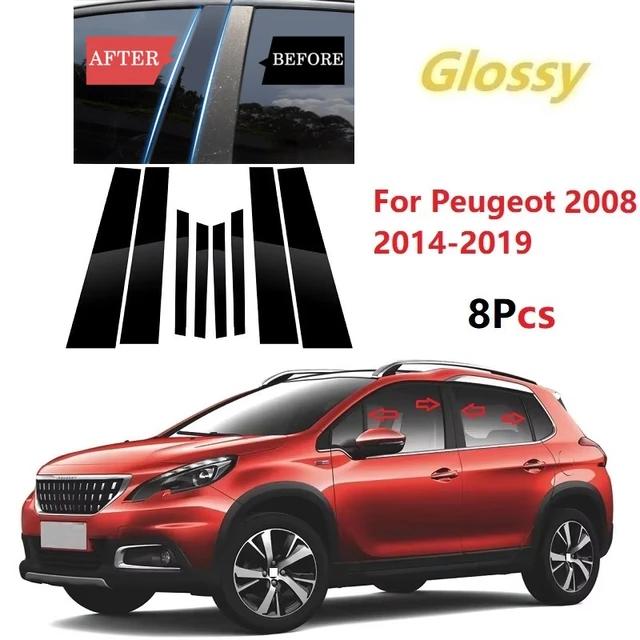 Dekorační lišty dveřních oken sloupků samolepky pro Peugeot 206 207 208 Citroen C2 301 307 308 2008 5008 2004-2023
