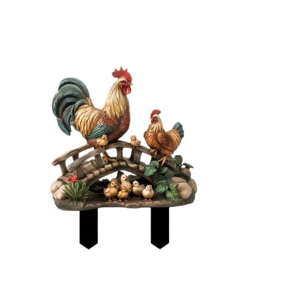 

Милая мини-фигурка Креативная статуэтка животного Скульптуры Поделки Садовые напольные колышки Горшечное растение Style 1