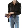 Comfortable and Versatile Shirt Women Versatile White Loaded Chiffon Shirt Women Design Sense Niche Tops Women Temperament Elegant Fashion Top