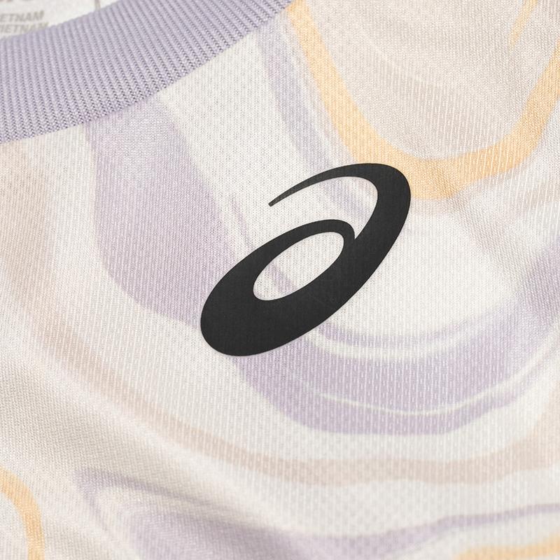 Asics Tennis Comfortable Color Block Round Neck Pullover Vest Women tops Purple White 2042A250-500