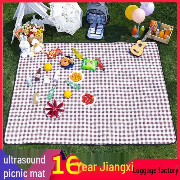 Waterproof Outdoor Picnic & Beach Mat: Portable, Moisture-Proof, Thickened for Camping and Spring Outings
