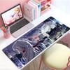 Emotional Sweet Anime PPlastic MMemories Mouse Pad Large Thick Desk Pad Stitched Edges Gaming Mouse Mat For Pc