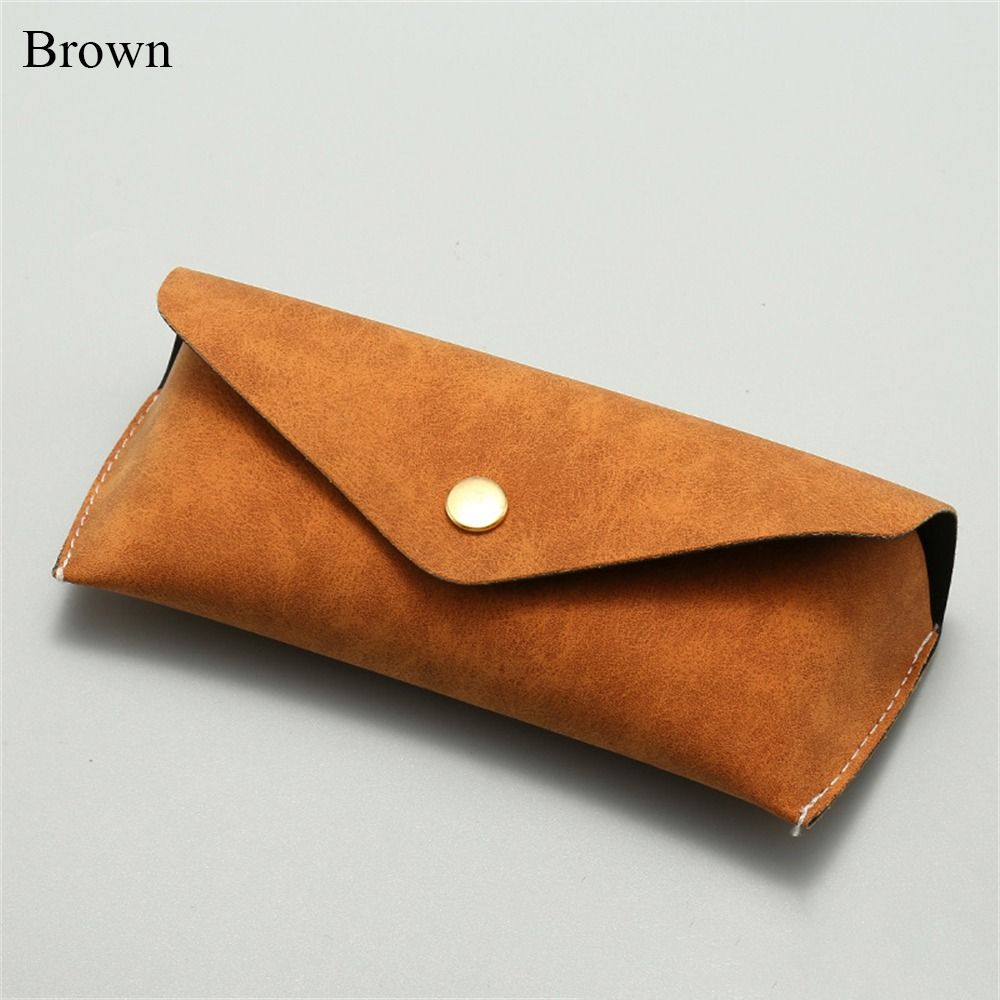 Solid Color Glasses Bag Fold-able Eyewear Protector Fashion Protective Case Cover  Men Women