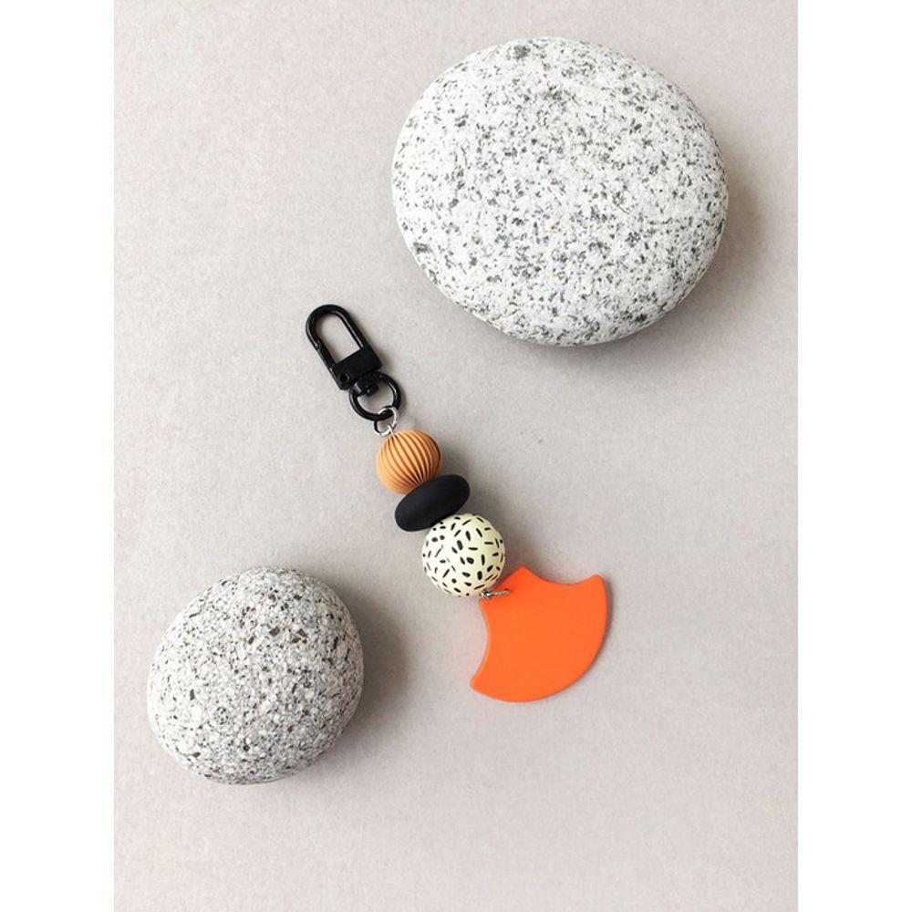 

SATTCHI OR FAN BALL KEY RING Orange Fan Unique Ball Decoration Key Ring orange