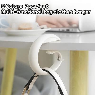 Desk Bag Hook Removable Hook Student Hanging Schoolbag Artifact Punch-free Desk Desk Side Portable Hook
