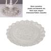 Turkish Tea Coffee Serving Tray Vintage   Embossed Pattern Round Coffee Plate for Bar Outdoor   Dessert