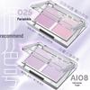 HYNTOOR Two-Color Matte Purple & Earth Tone Eyeshadow Palette 2025