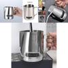 600ml Stainless Steel Milk Frothing Pitcher With Temperature Indicator For Coffee Shops