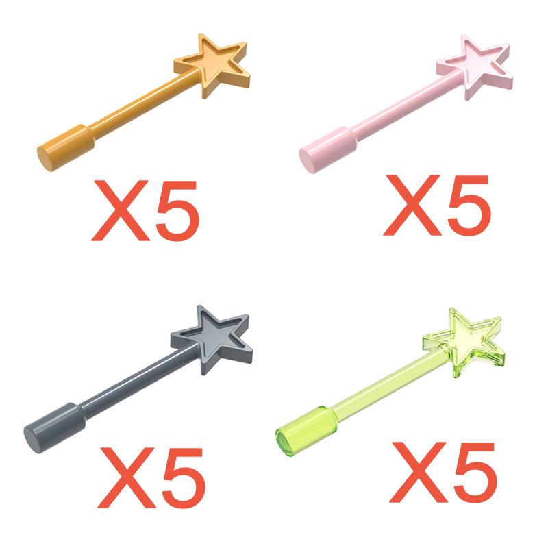 

MOC Городские строительные блоки Персонаж Маленькая деталь Совместимые аксессуары Кирпич Бокал для вина Пентаграмма Стержень Коробка Игрушка S026