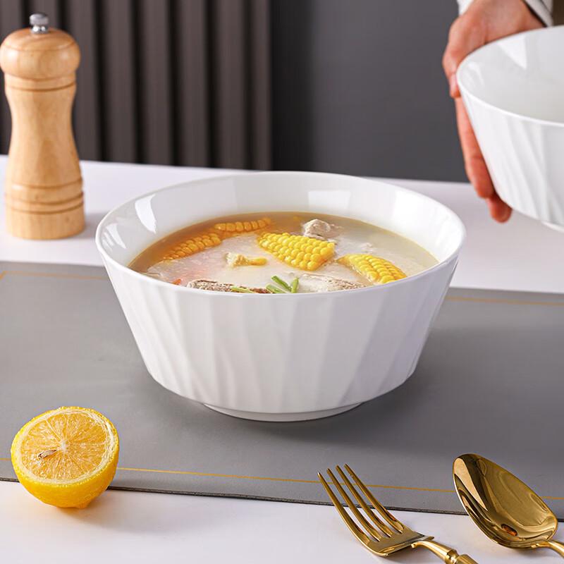 Jieyaji Underglaze Ceramic Soup & Noodle Bowls