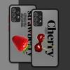 Phone Cover Case for Samsung Galaxy A52S A72 A73 A33 A17 A52 A56 A55 A34 A36 A35 A53 A54 A14 A23 A16 A15 Cherry Strawberry