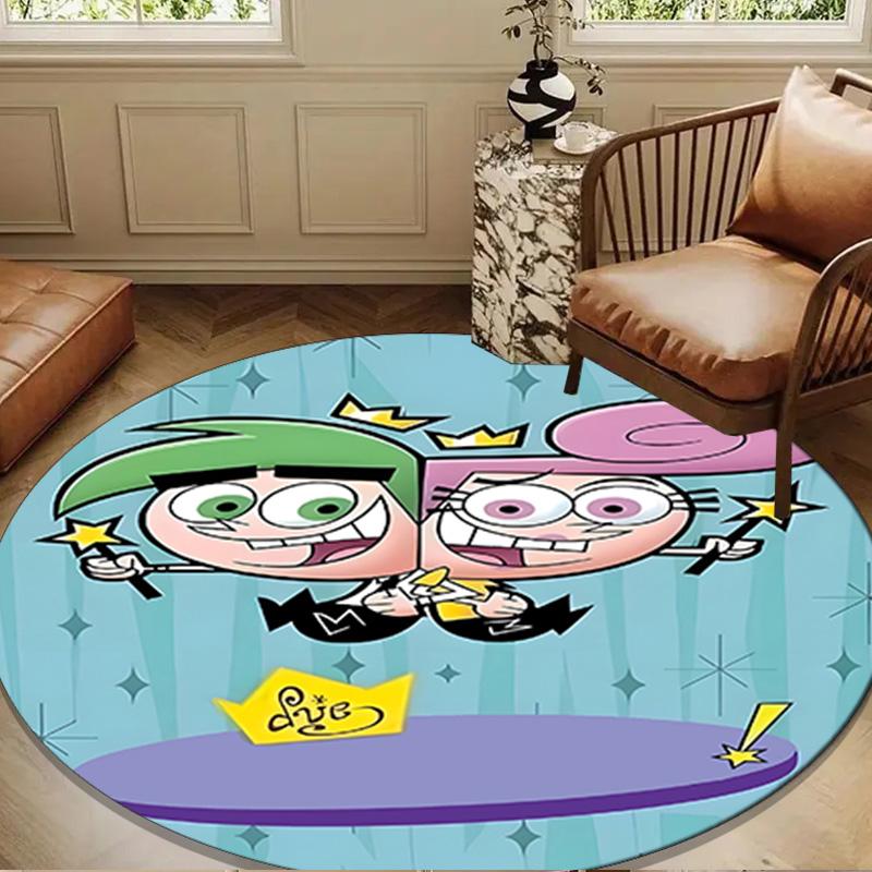 Magical Friendship timmy Adventure Round Rug for Livingroom,Bedroom, Palyroom, Chair Rug, Area rug, Circle Carpet, Large Size Fan Christmas gift