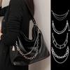 Multi-layer Metal Charms Bag Chain Cross Pendant Backpack Decoration DIY Exquisite Pearl Purse Chain Women Men Bag Accessories